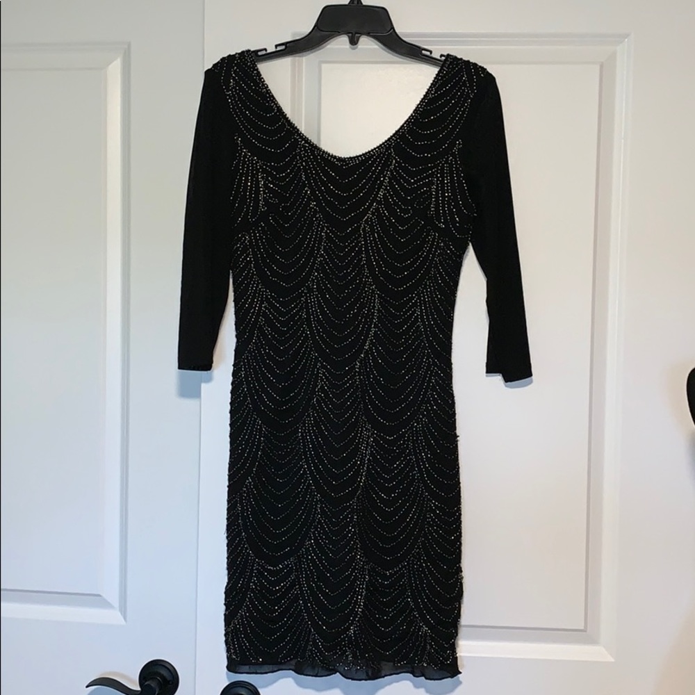 Holiday dress Size Small Beaded Black